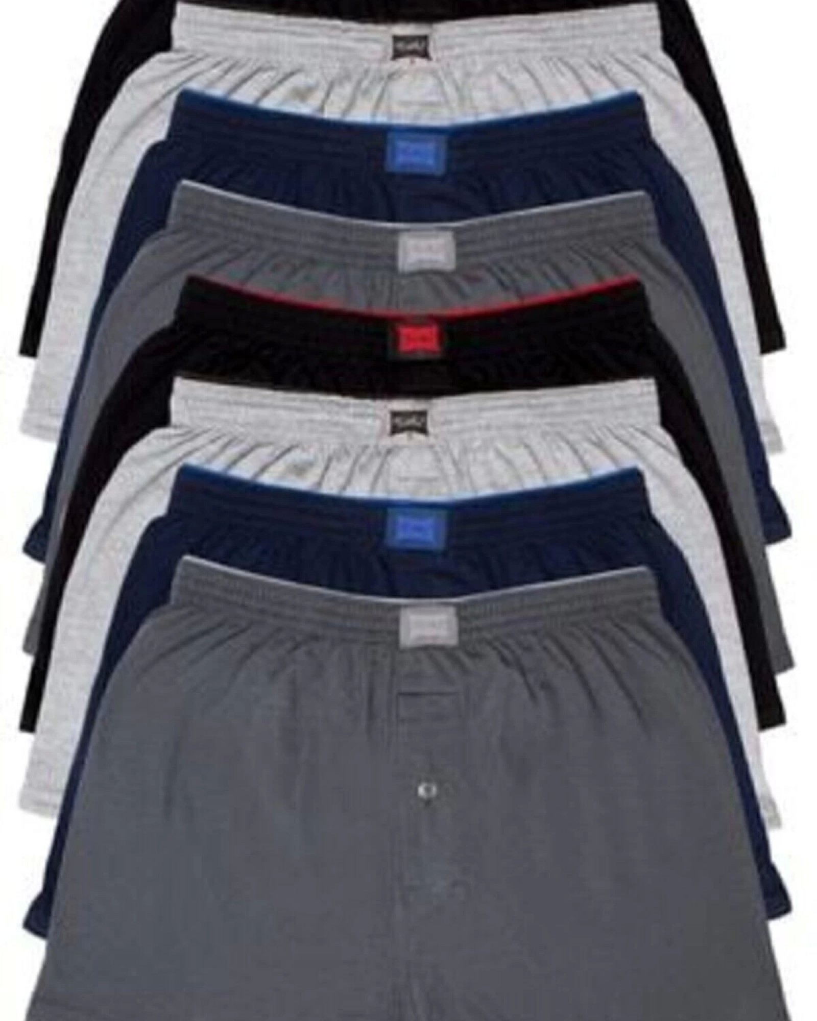 TUTKU 6'lı Erkek Karışık Renk Penye Havlu Bel Boxer