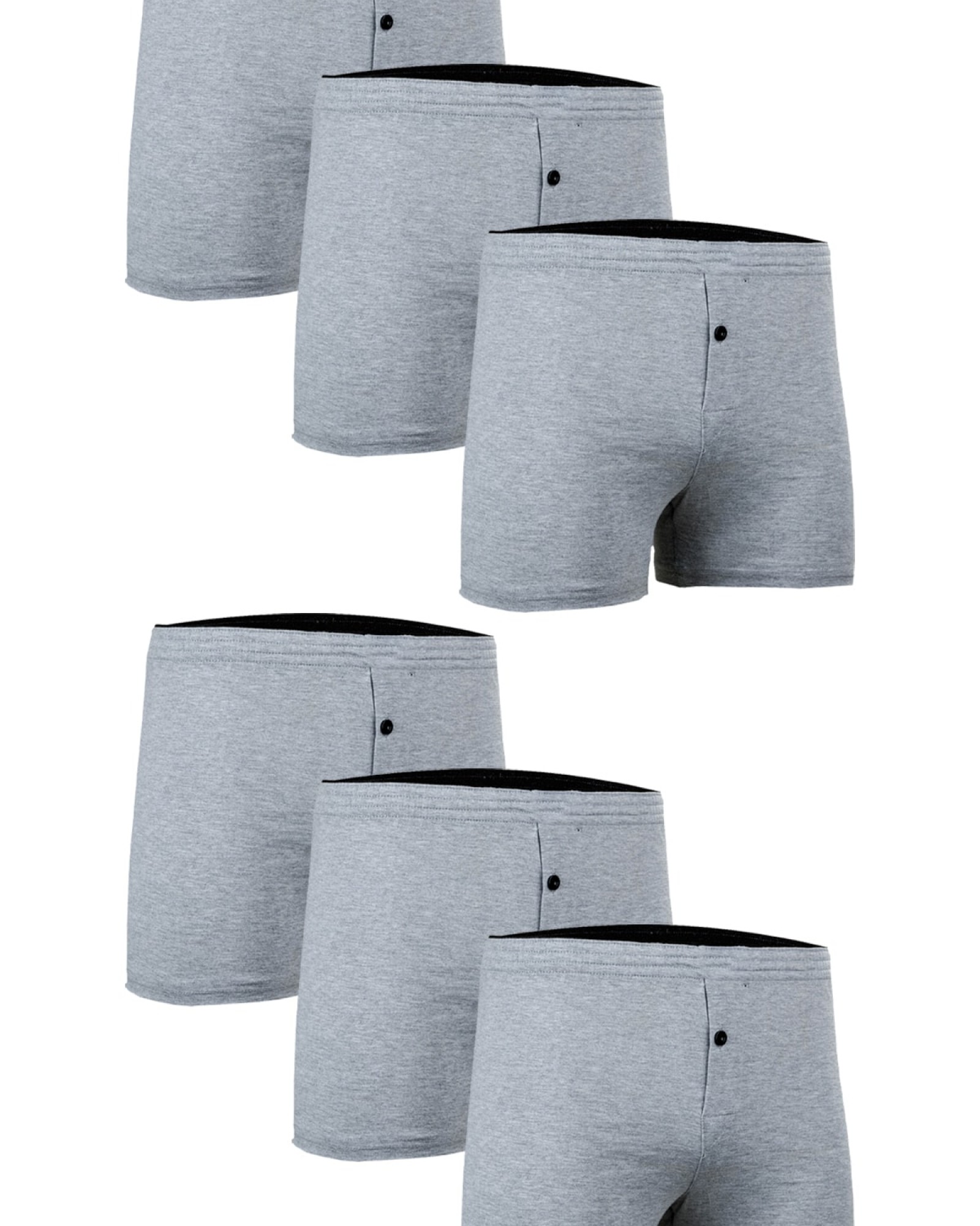 TUTKU 6'lı Erkek Karışık Renk Penye Havlu Bel Boxer