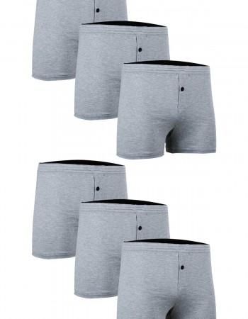 TUTKU 6'lı Erkek Karışık Renk Penye Havlu Bel Boxer