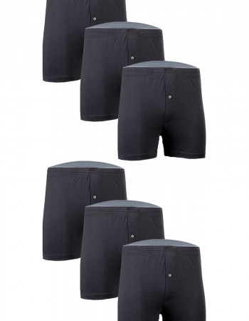 TUTKU 6'lı Erkek Karışık Renk Penye Havlu Bel Boxer