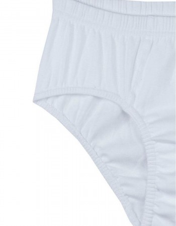 Erkek Beyaz  Paket Pamuklu Penye Külot 6 lı