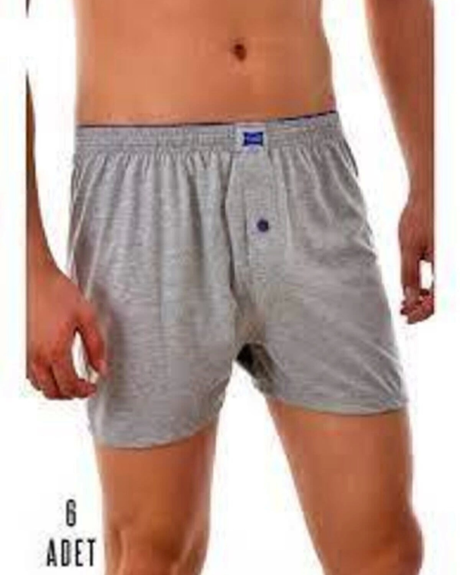 TUTKU 6'lı Erkek Karışık Renk Penye Havlu Bel Boxer