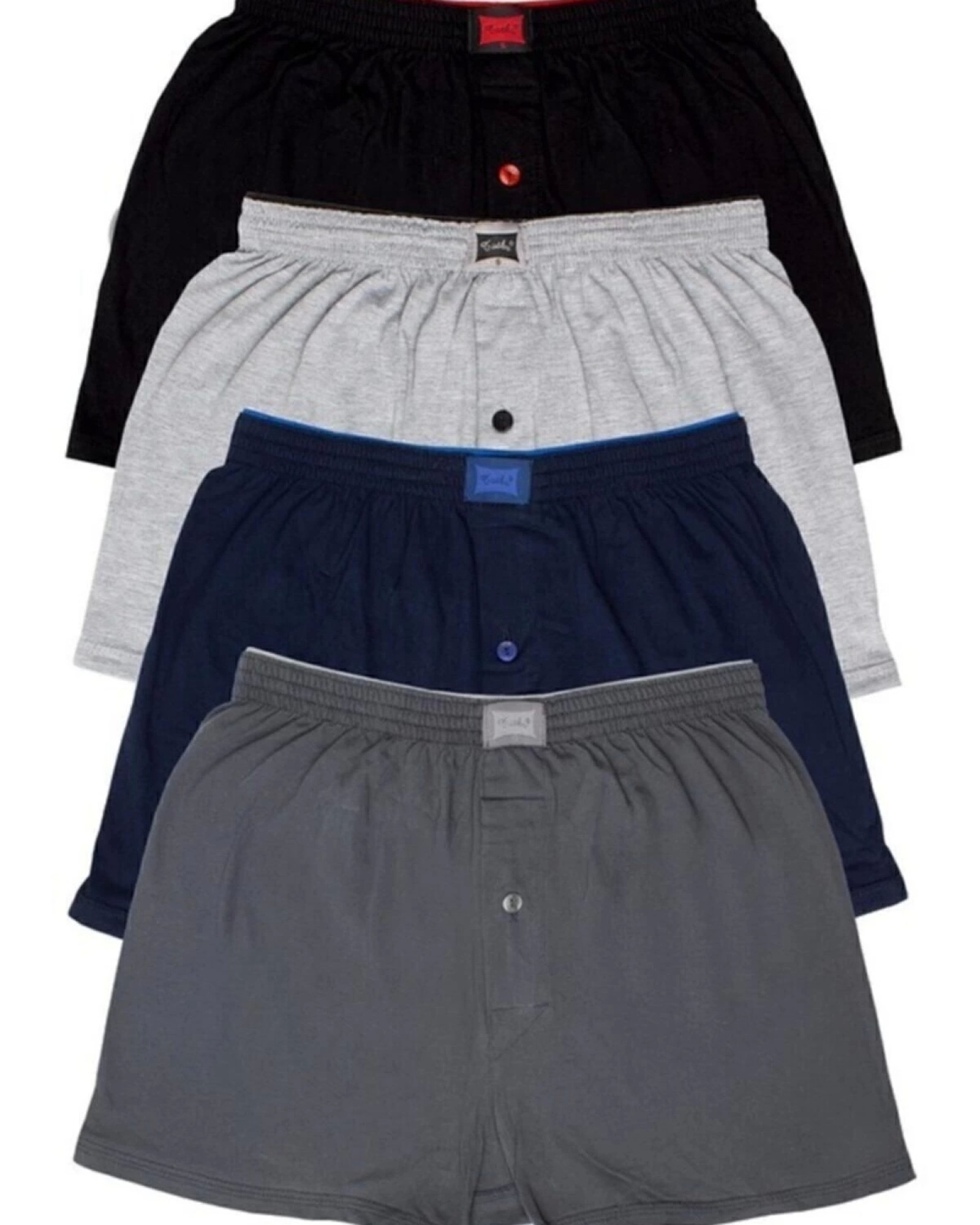 TUTKU 6'lı Erkek Karışık Renk Penye Havlu Bel Boxer