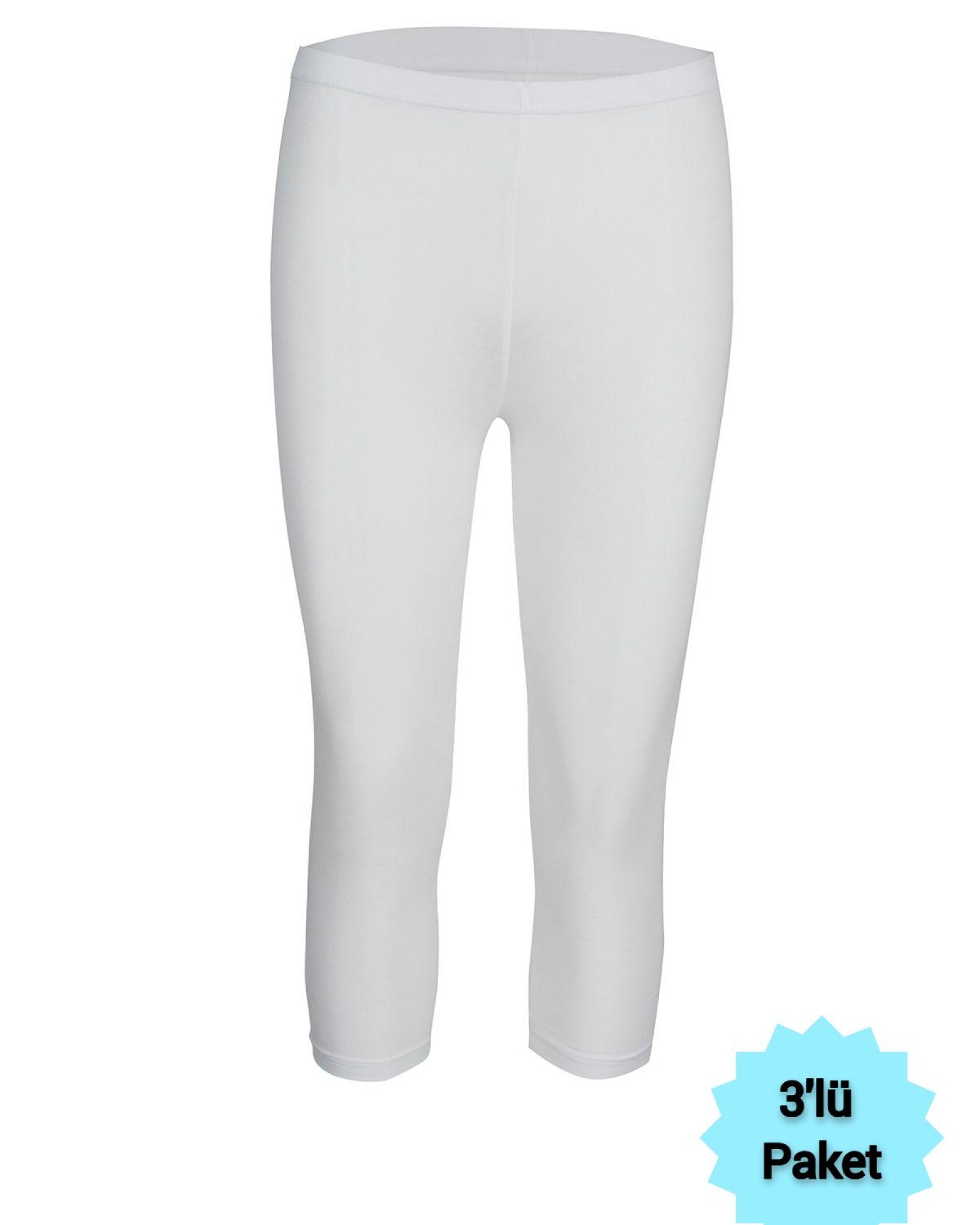 Tutku Elit ELT2102 Elit Modal Elastan Kapri Tayt 3 Adet Siyah