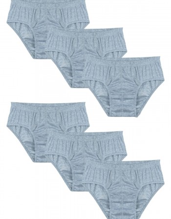 Erkek Beyaz  Paket Pamuklu Penye Külot 6 lı