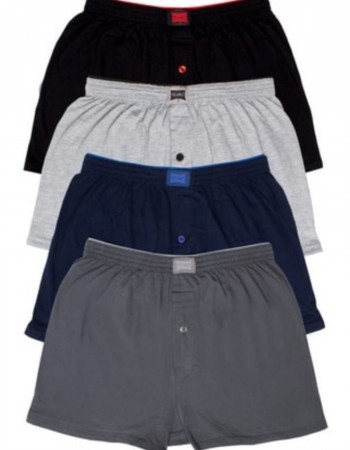 TUTKU 6'lı Erkek Karışık Renk Penye Havlu Bel Boxer