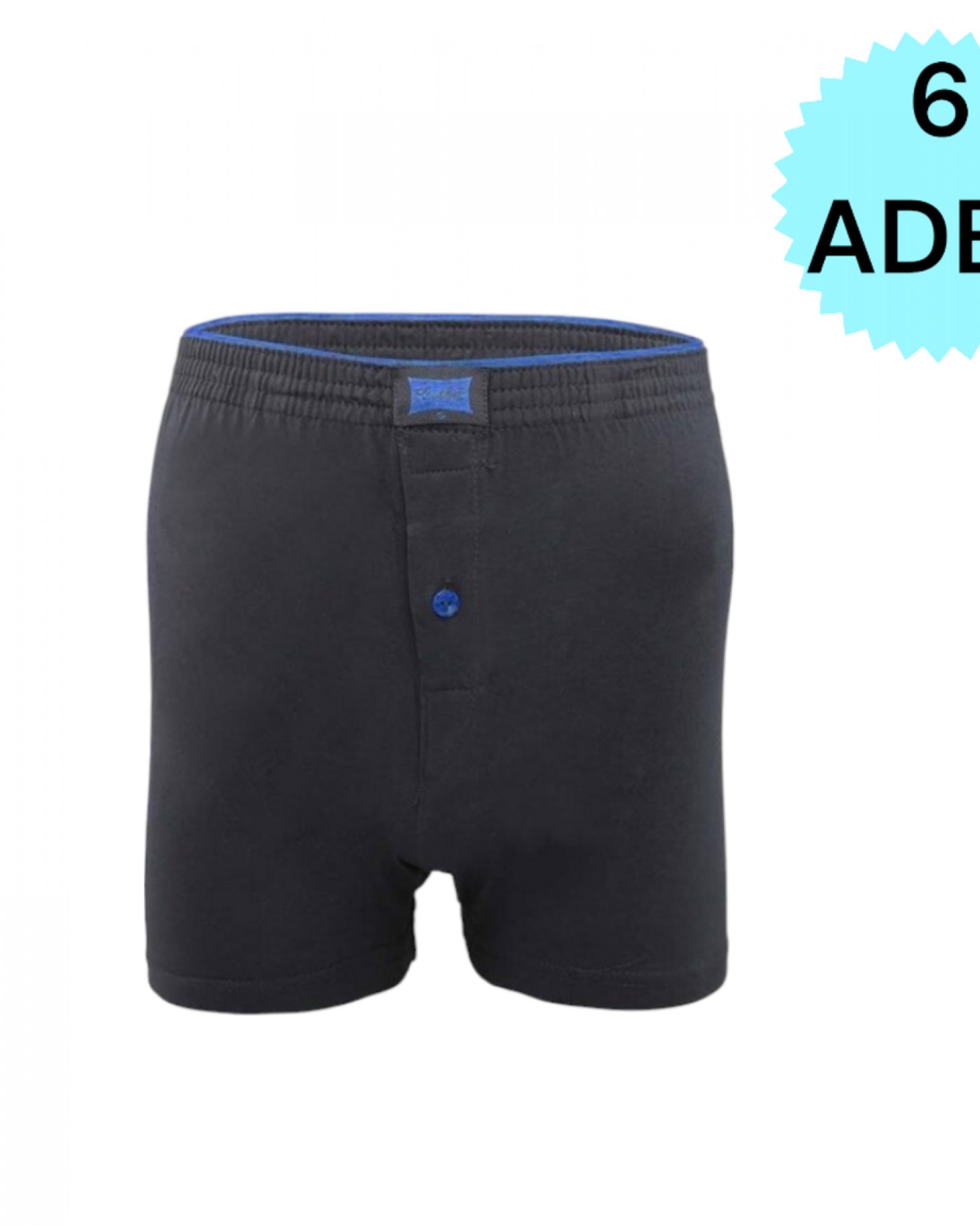 TUTKU 6'lı Erkek Karışık Renk Penye Havlu Bel Boxer