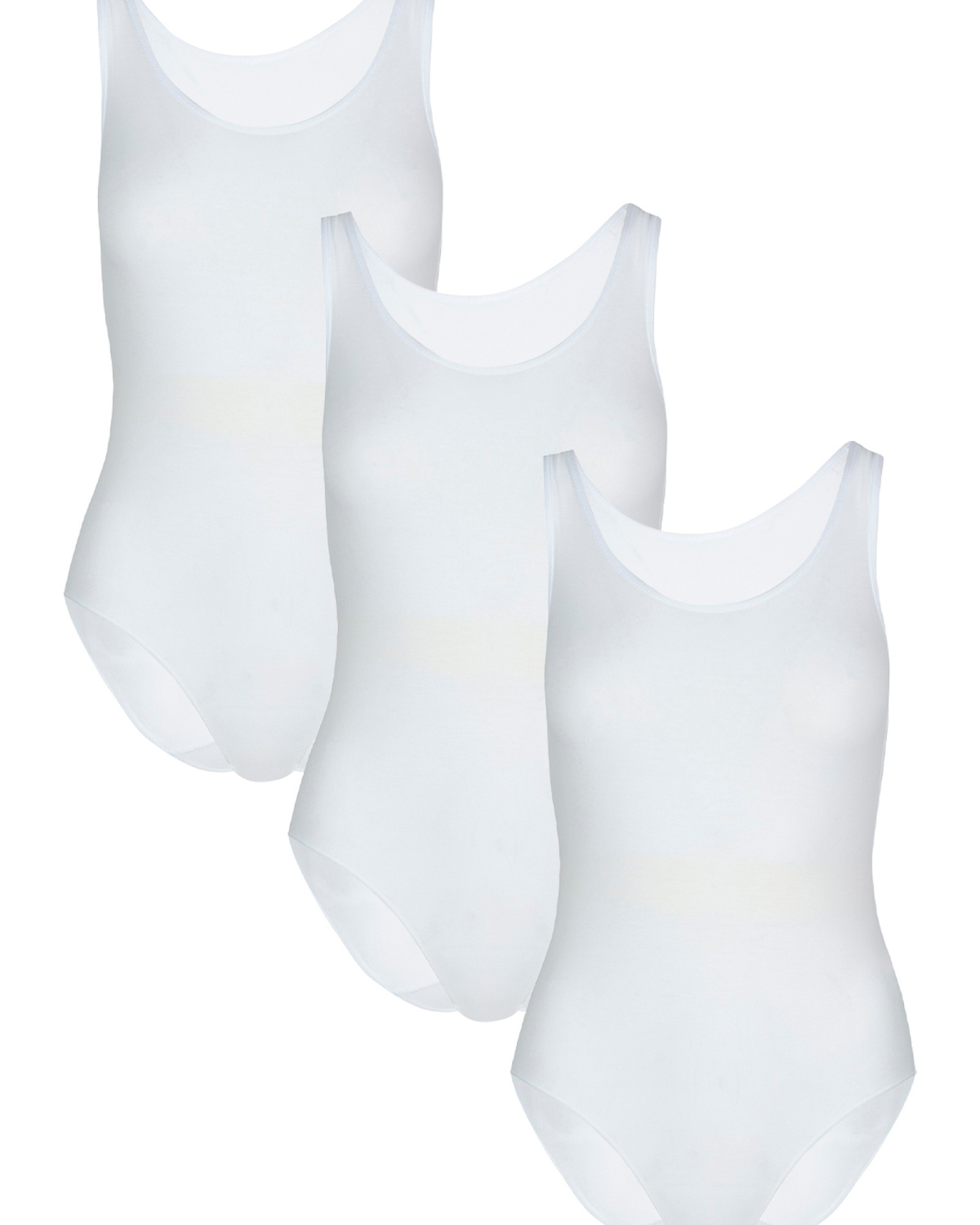 3'lü Kadın İp Askılı Kancalı Çıtçıtlı Body