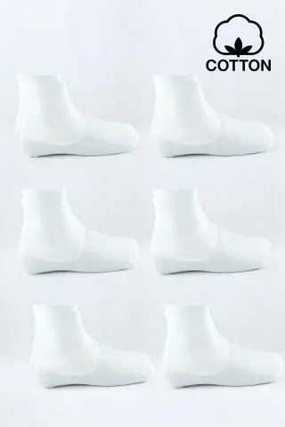 6'lı Kadın Pamuklu Yumuşak Kaliteli Babet Çorap — COKRENKLI