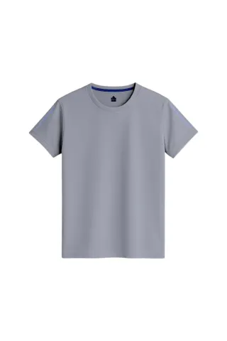 Erkek Kısa Kollu Spor Hızlı Kuruma Özellikli T-shirt — GRI