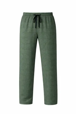 Erkek Antrasit %100 Pamuk Yüksek Kalite Rahat Pijama Altı — KAHVERENGI