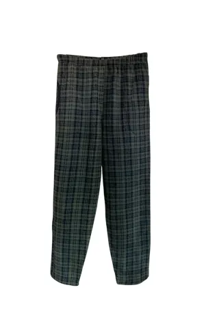Erkek Siyah Polar Cepli Kışlık Kalın Yüksek Kaliteli Pijama Altı — YESIL